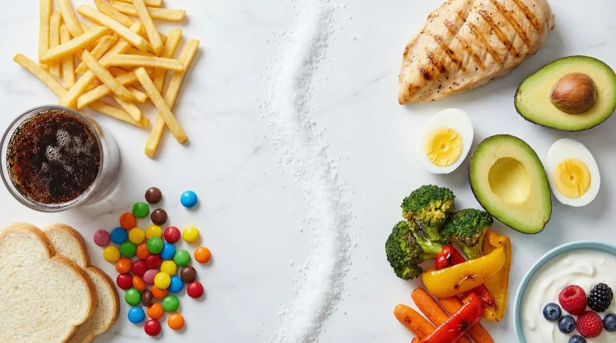 Composizione di cibi consigliati e sconsigliati durante un protocollo con peptidi GLP-1