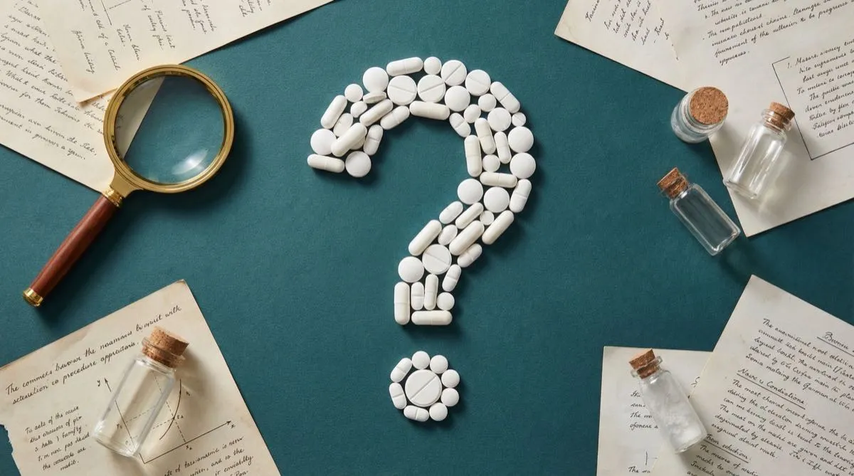 Raccolta visiva delle domande più frequenti sui peptidi dimagranti con icone tematiche