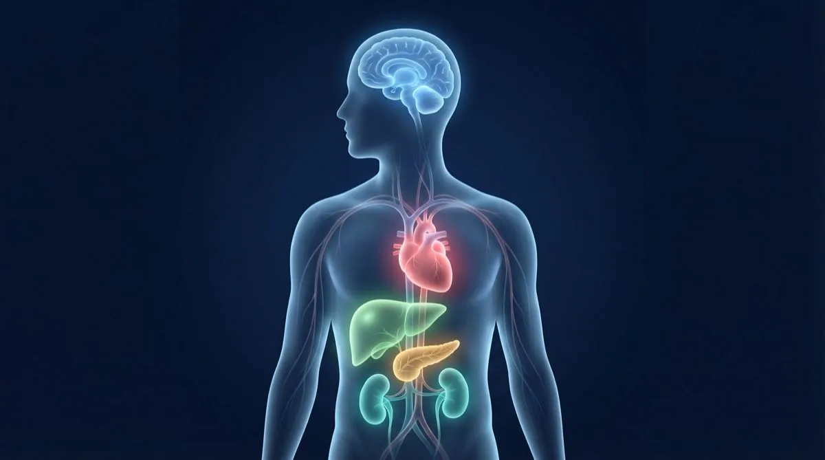 Mappa dei benefici dei peptidi GLP-1 oltre la perdita di peso su organi e sistemi