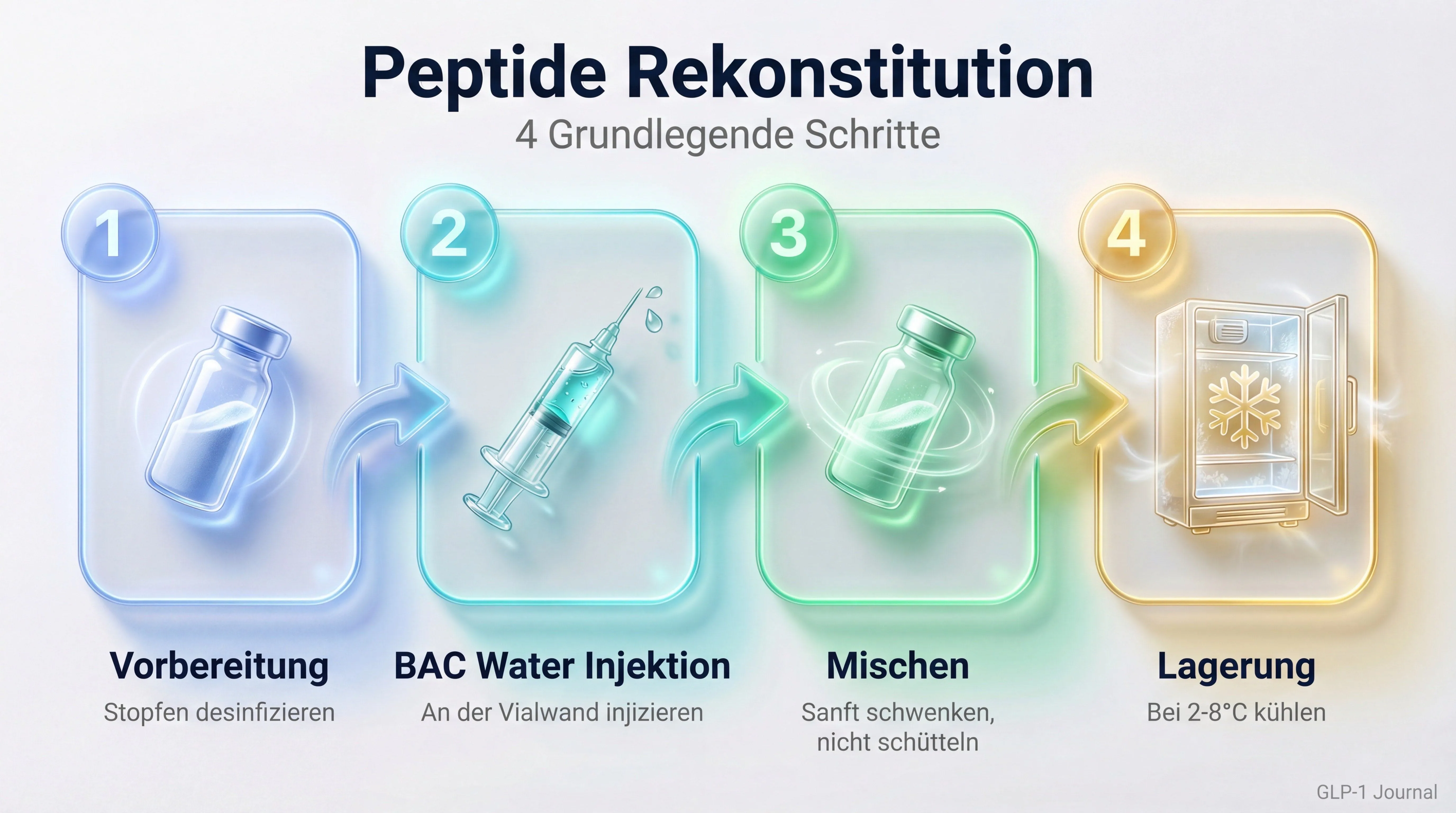 Die 4 Schritte zur Peptid-Rekonstitution